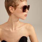 Pilgrim - ALIET sunglasses tortoise brown/gold