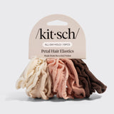 Recycled Fabric Petal Hair Elastics 10pc Set - Blush