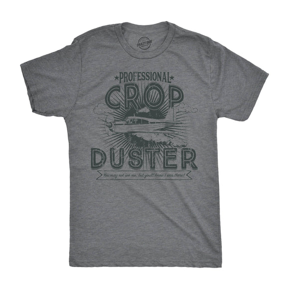 Professional Crop Duster Men's Tshirt: Dark Heather Grey