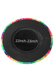 Rebellious Rainbow Pride Tie Dye Felt Fedora Rancher Hat