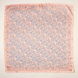 Classic Paisley Silk-Feel Polyester Bandana: Camel