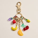Colorful Enamel Fruit Charm Keychain