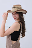 Western Braided Cowboy Hat - Rugged & Stylish: Natural