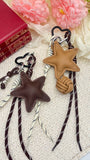 Bag charm and keychain Star: Brown / Synthetic