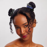 Kitsch - Satin Petite Scrunchies 5pc Set- Midnight