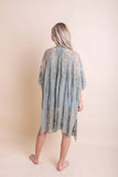 Lightweight Layering Mandala Kimono Cover-Up: Sage