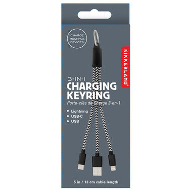 Kikkerland 3-in-1 Cable Keyring