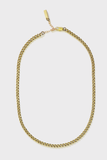 5mm Cuban Chain Necklace: Brass
