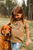 Let's Rodeo Toddler Tee- Coyote Brown: 2T & 3T