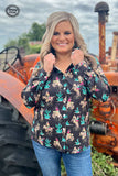 Western Grit Button Down Top