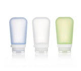 GoToob+ 3-Pack Refillable Silicone Travel Bottles: Large 3.4 fl oz / 100 ml