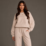 Panache - Blush & Lt. Brown Leopard Sweatshirt