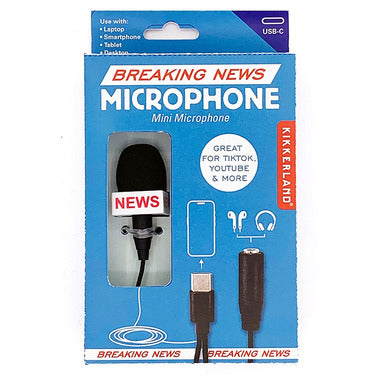 Kikkerland Breaking News Mini Mic
