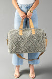 Panache - Sage Vintage Inspired Textured Duffel