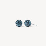 H & B - Birthstone Sparkle Ball Stud Earrings - 8MM