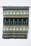 Tree Line Baby Blanket - Forest Creatures