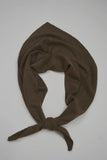 Soft Knit Triangle Shawl Scarf: Mocha