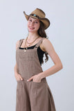 Classic Western Cowboy Hat with Star Accent: Brown