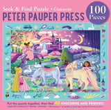 Peter Pauper Press - Unicorns Seek & Find 100-Piece Jigsaw Puzzle