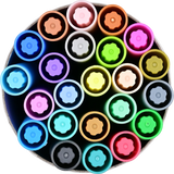 Studio Series - Dual-Tip Pastel Markers (Set of 24)