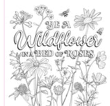 Peter Pauper Press - Wildflowers Adult Coloring Book