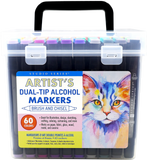 Peter Pauper Press - Studio Series Artist's Dual-Tip Alcohol Markers (Set of 60 colors)