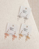 Bow Pearl Pendant Necklace – Gold, Rose Gold & Silver: Yellow Gold