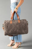 Panache - Brown Vintage Inspired Textured Duffel