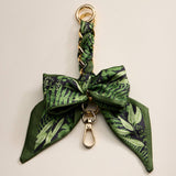 Scarf Bow Keychain with Gold Chain Link