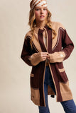 Western Horseshoe Belted Cardigan