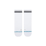 Stance - Lined Up Mid Quarter Socks - White