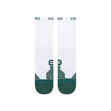 Stance - Fairway Ribbed Crew Socks - White