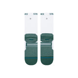 Stance - Fairway Ribbed Crew Socks - White