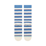 Stance - Striped It Crew Socks - Capri Blue Large