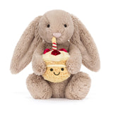 Jellycat - Bashful Beige Bunny 'Birthday'