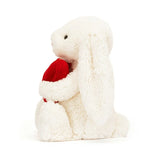 JellyCat Bashful Red Love Heart Bunny