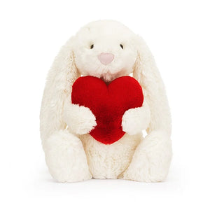 JellyCat Bashful Red Love Heart Bunny