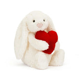 JellyCat Bashful Red Love Heart Bunny