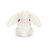 JellyCat Bashful Red Love Heart Bunny Little