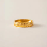 Lover's Tempo - Waterproof Brit Ring Stack Set - Gold
