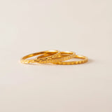 Lover's Tempo - Waterproof Brit Ring Stack Set - Gold