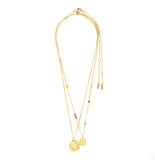 Pilgrim - HERE recycled pendant necklace 2-in-1