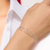 H & B - Triple Chain Bracelet