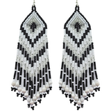 Tribal Roots - Chevron Fringe Earrings