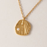 Lover's Tempo -  WATERPROOF Cove Pearl Necklace - Gold