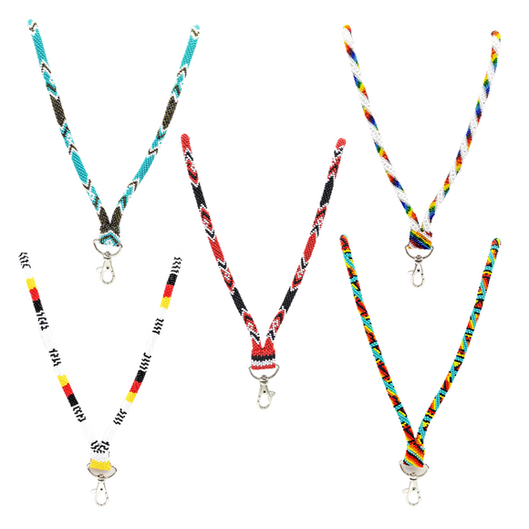 Tribal Roots - Bead Crochet Lanyard