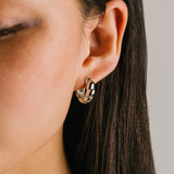 Lover's Tempo - WATERPROOF Croissant Puff Hoop Earrings