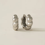 Lover's Tempo - WATERPROOF Croissant Puff Hoop Earrings