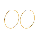 Bambu - Keke 2" Hoop Earrings