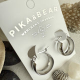 Pika & Bear "Sybil" 18mm Hoop Earrings